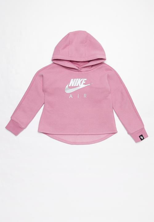 girls pink nike hoodie