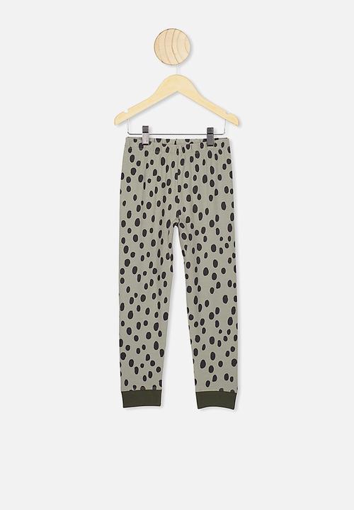 Cotton On - Orlando long sleeve pj set - green 