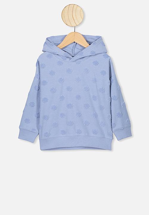 dusty blue hoodie