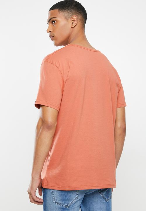 Quiksilver - Comp logo tee - rust