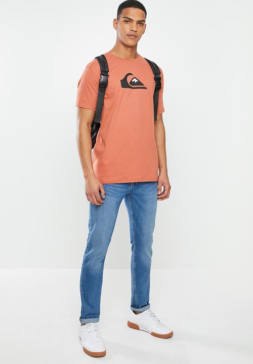 Quiksilver - Comp logo tee - rust