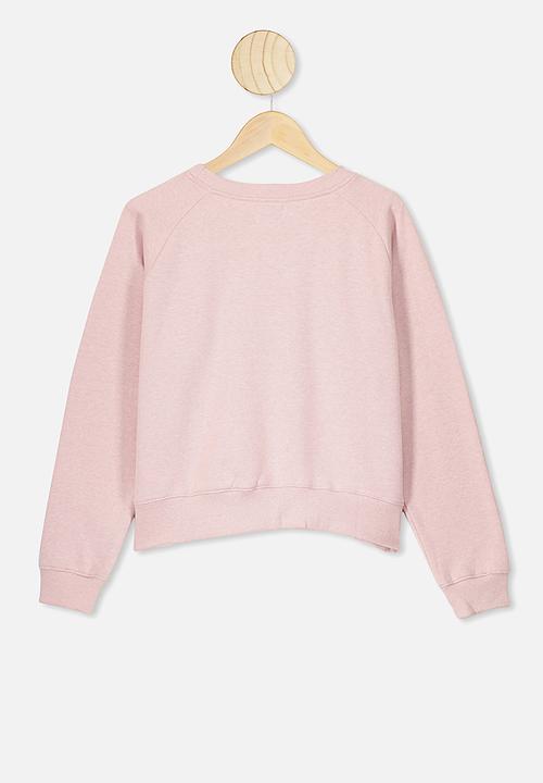 Free by Cotton On - Boxy crew neck jumper - pink