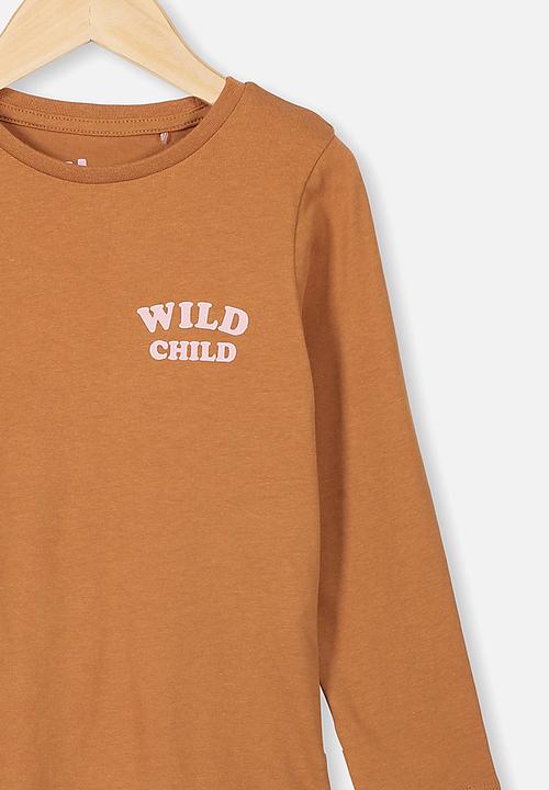 Cotton On - Penelope long sleeve tee - caramel toffee