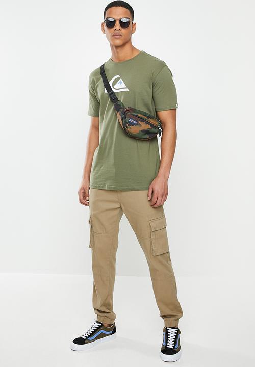 Quiksilver - Comp logo tee - khaki