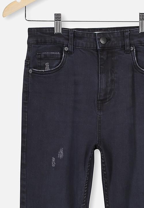 Free by Cotton On - Slim leg jean - black denim