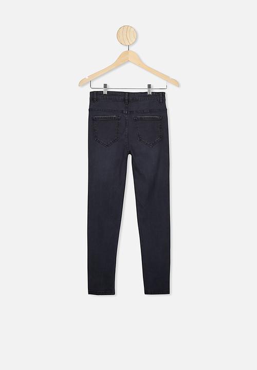 Free by Cotton On - Slim leg jean - black denim