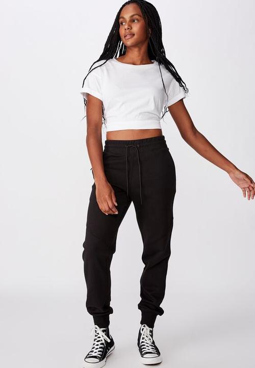 Factorie - Tech zip trackpant -  black