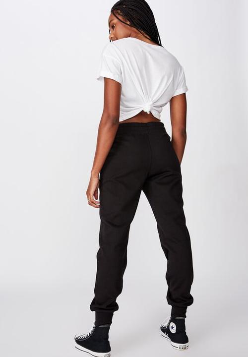 Factorie - Tech zip trackpant -  black