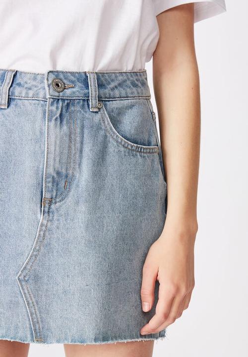 Factorie - Classic denim skirt - thrift blue