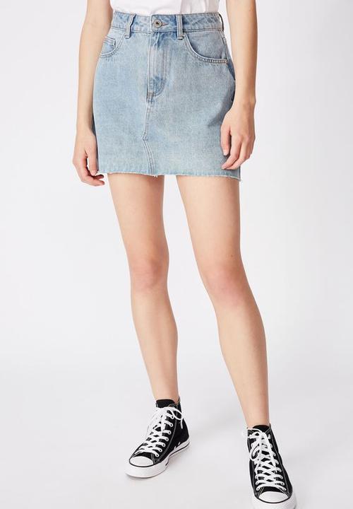 Factorie - Classic denim skirt - thrift blue