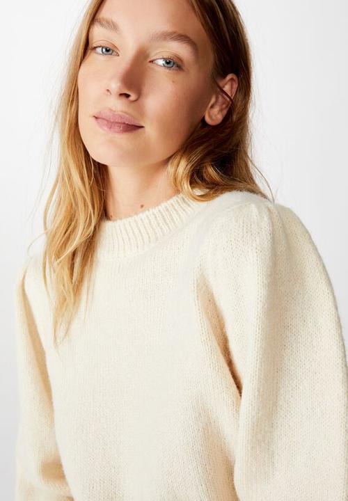 Cotton On - Waldorf cropped pullover - tapioca