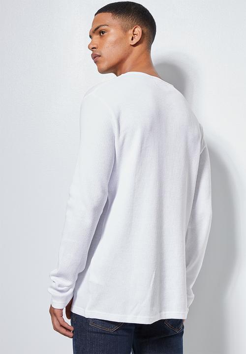 Superbalist - Textured pocket tee - white