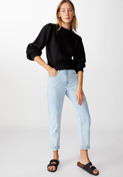 Cotton On - Waldorf cropped pullover - black