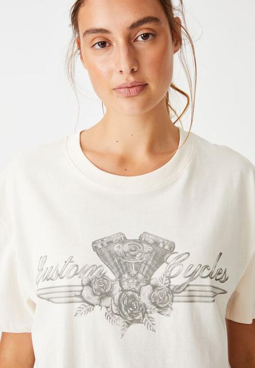 Cotton On - The original graphic tee - white sand