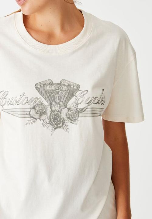 Cotton On - The original graphic tee - white sand