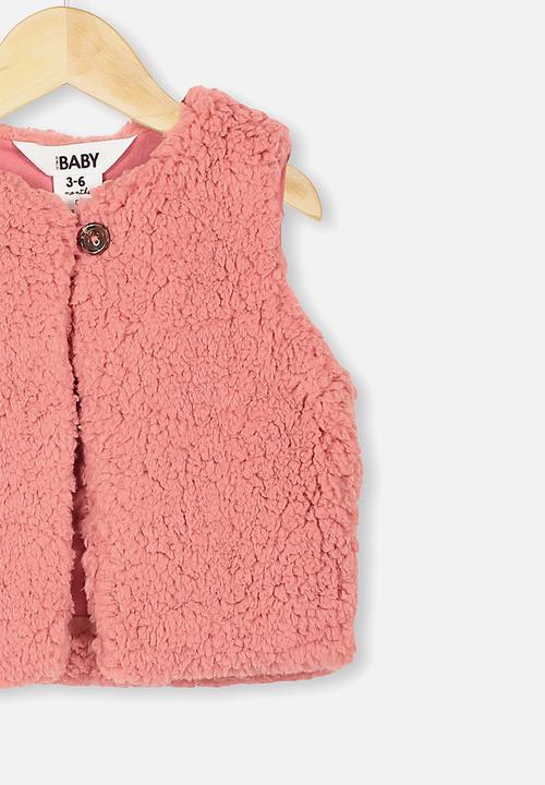 Cotton On - Alex vest - rusty blush