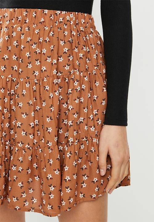 Cotton On - Sofia soft pleat mini skirt adian ditsy - multi
