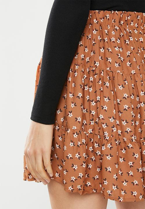 Cotton On - Sofia soft pleat mini skirt adian ditsy - multi