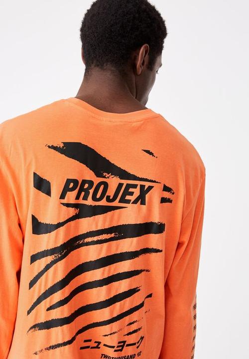Cotton On - Projex Tbar long sleeve - sherbert orange