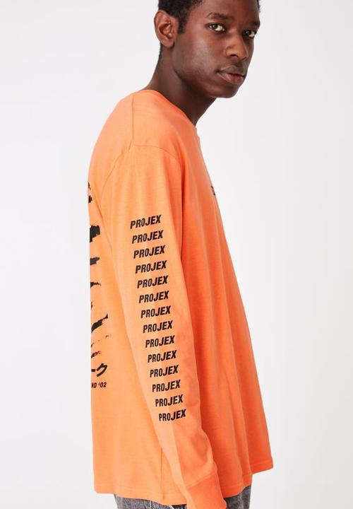 Cotton On - Projex Tbar long sleeve - sherbert orange