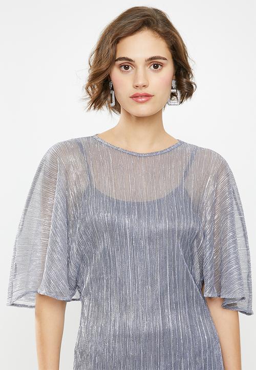 Superbalist - Wide sleeve mini dress - silver