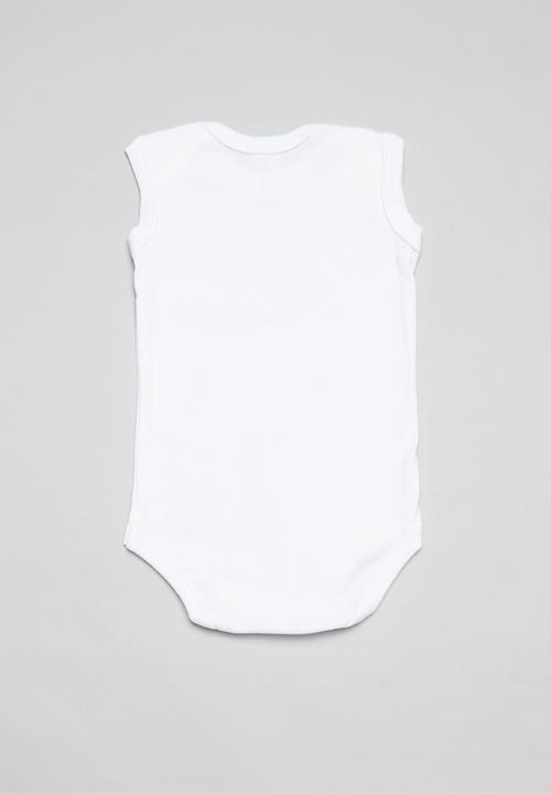 Pop Candy - 3pk sleeveless bodyvest - white
