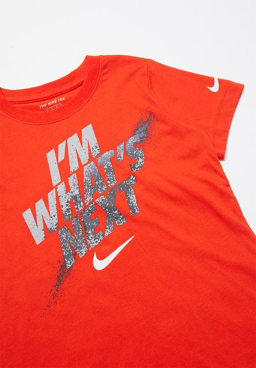 Nike - Nike whats next short sleeve tee - red