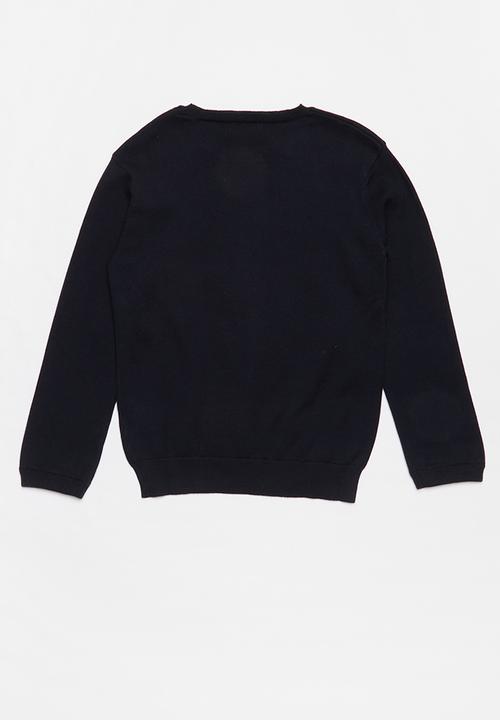 POLO - Jamie jacquard pullover - navy