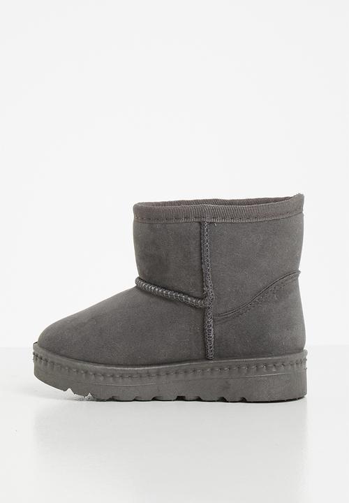 Pop Candy - Faux suede boot - grey