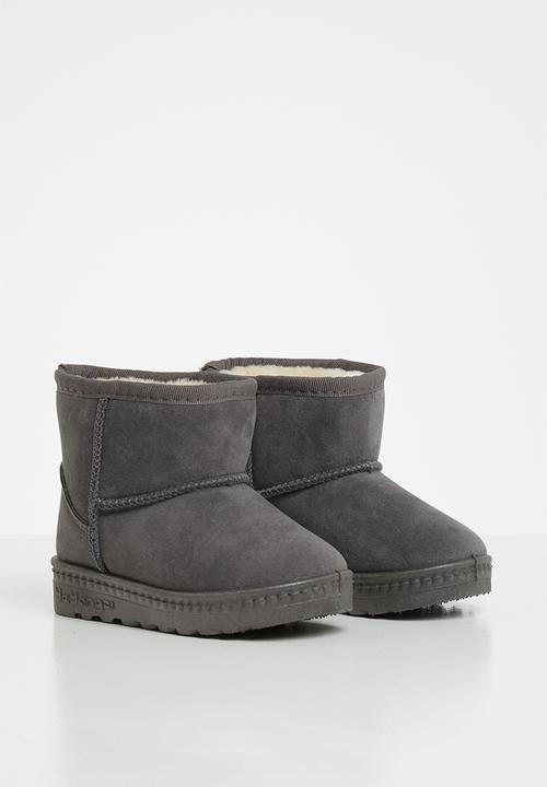 Pop Candy - Faux suede boot - grey