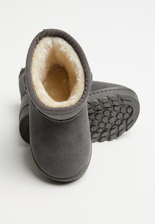 Pop Candy - Faux suede boot - grey