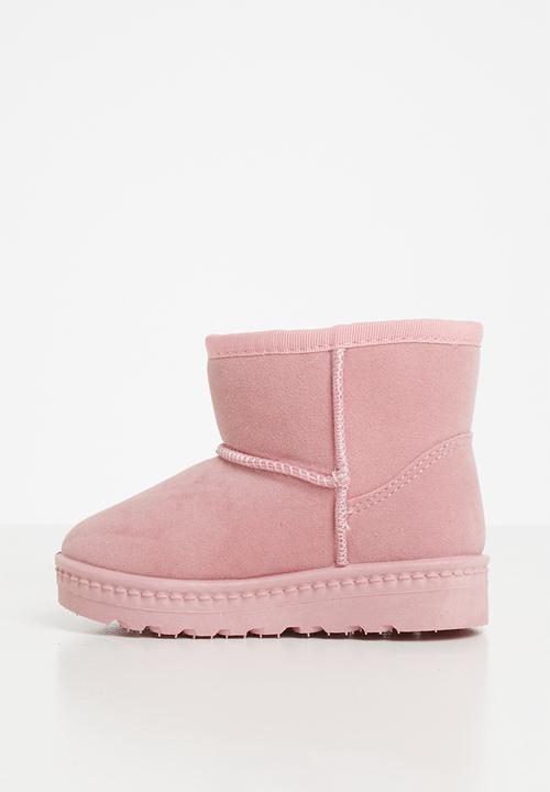 Pop Candy - Faux suede boot - pink