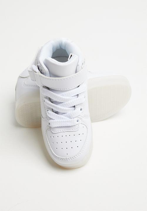 Pop Candy - Hi-top light up sneaker - white