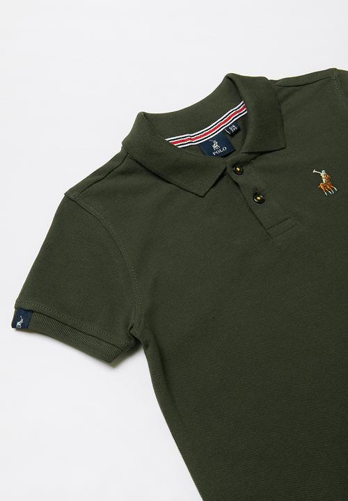 POLO - Boys Austin short sleeve golfer - olive