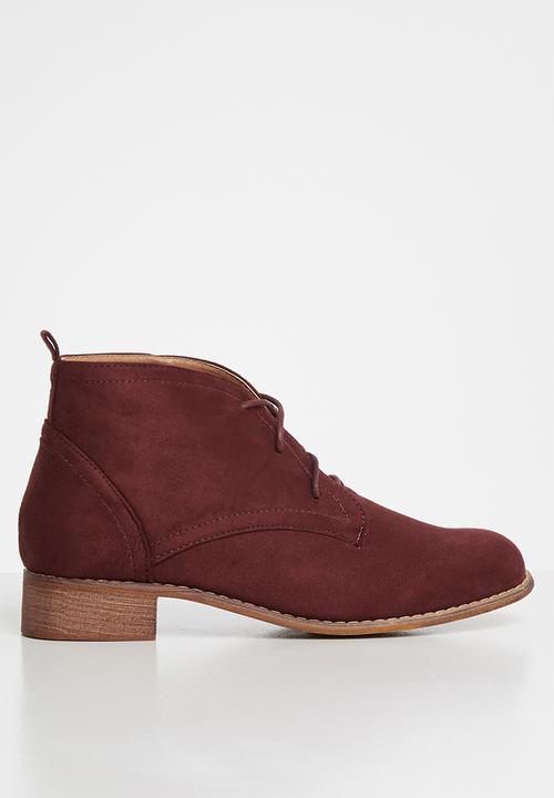 Superbalist - Lacey desert boot - burgundy