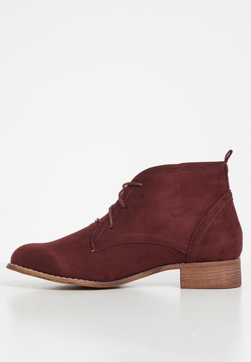 Superbalist - Lacey desert boot - burgundy