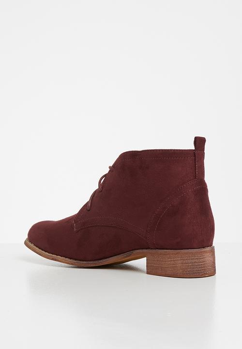 Superbalist - Lacey desert boot - burgundy