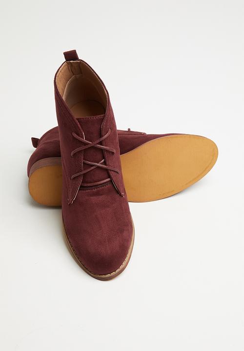 Superbalist - Lacey desert boot - burgundy