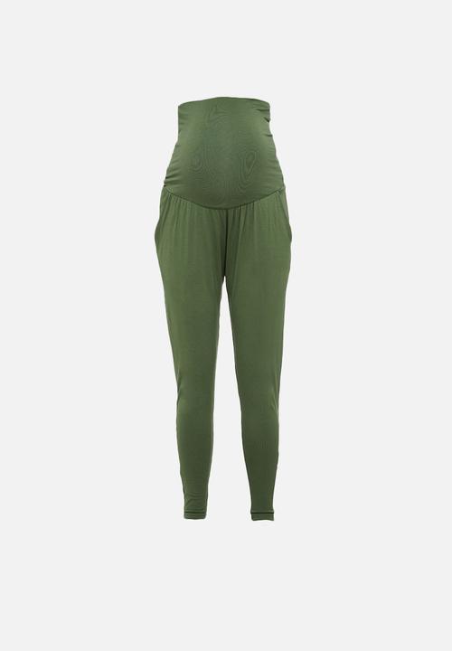 edit Maternity - maternity relaxed knit pant - khaki