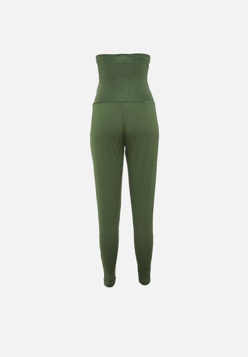 edit Maternity - maternity relaxed knit pant - khaki