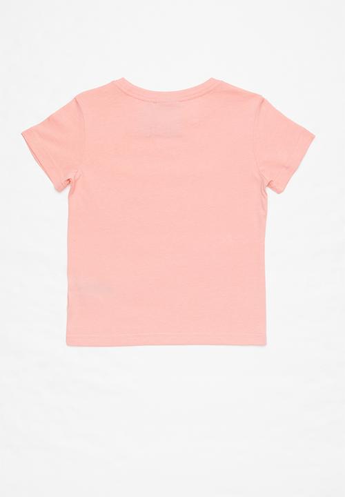 adidas Originals - Little girls trefoil tee - pink & white