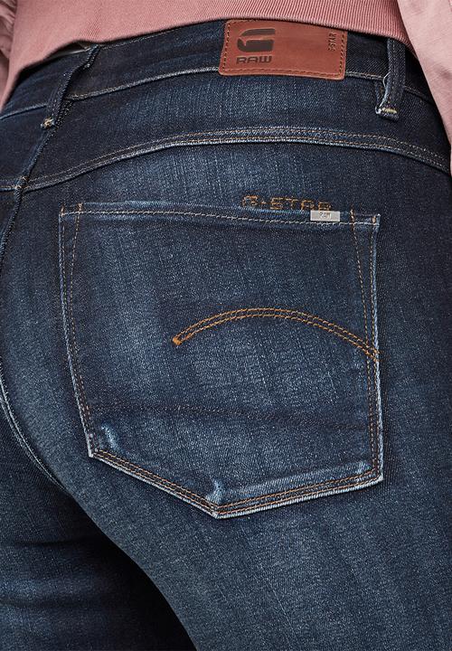 G-STAR - 3301 High waist skinny ankle - sapphire 