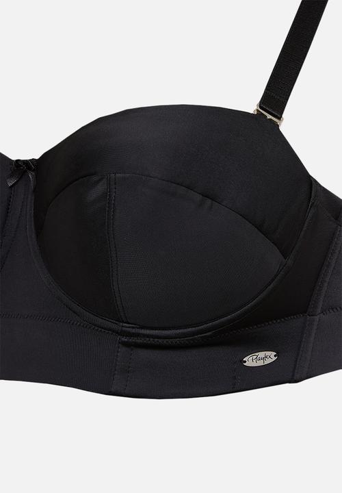 Playtex - Multiway longline strapless bra - black