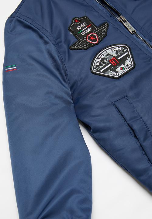 SOVIET - Foxtrot fashion bomber jacket - blue