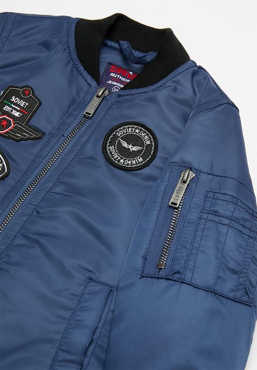 SOVIET - Foxtrot fashion bomber jacket - blue