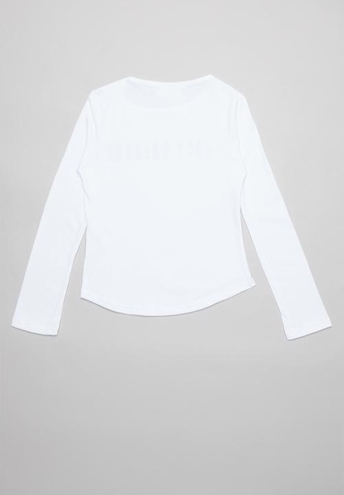 Rebel Republic - Girls printed tee - white