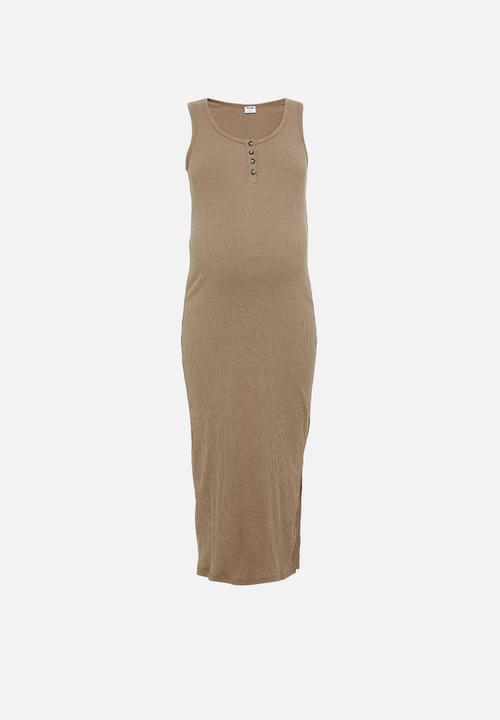 Cotton On - Maternity Henley maxi dress acorn - brown