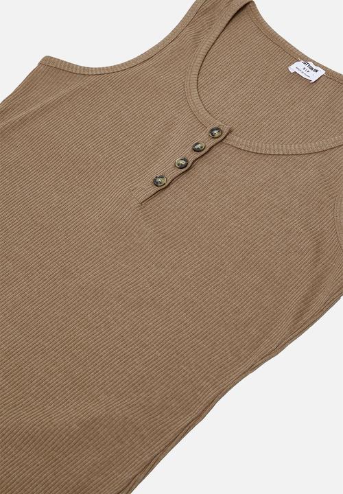 Cotton On - Maternity Henley maxi dress acorn - brown