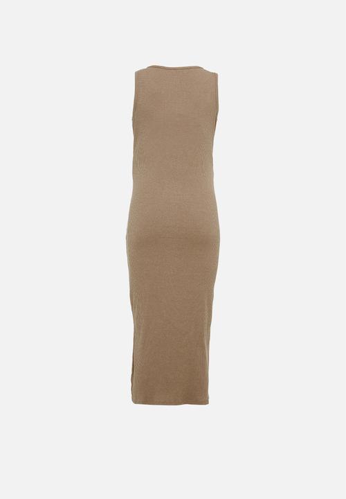 Cotton On - Maternity Henley maxi dress acorn - brown