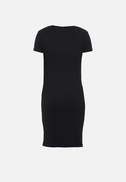 Cotton On - Maternity rouched short sleeve dress - black